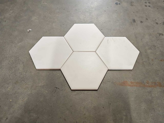 Douglas en jones vintage blanco hexagon mat 15x17 cm tegel 6,84 m² - afbeelding 2 van  7
