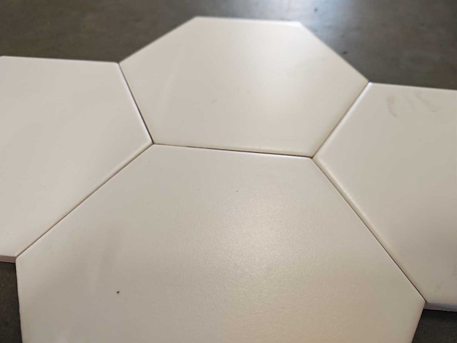 Douglas en jones vintage blanco hexagon mat 15x17 cm tegel 6,84 m² - afbeelding 5 van  7