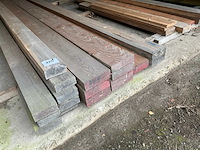 Douglas, grenen hout divers houten balken en planken (26x) - afbeelding 2 van  4