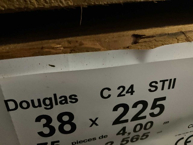 Douglas houtspanten 4 meter lengte (35x) - afbeelding 2 van  11