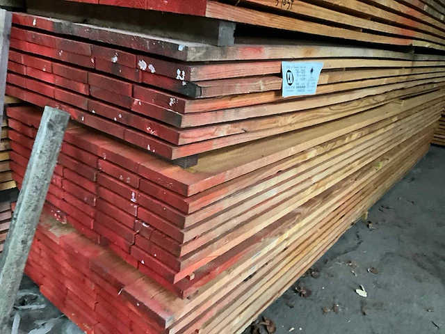 Douglas houtspanten 5 meter lengte (33x) - afbeelding 2 van  9
