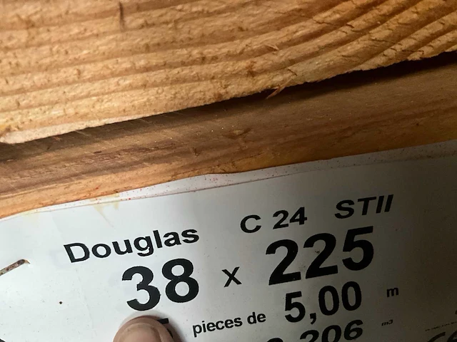 Douglas houtspanten 5 meter lengte (33x) - afbeelding 9 van  9