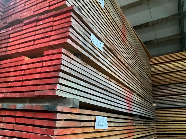 Douglas houtspanten 5 meter lengte (35x) - afbeelding 3 van  10