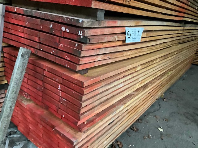 Douglas houtspanten 5 meter lengte (40x) - afbeelding 2 van  9