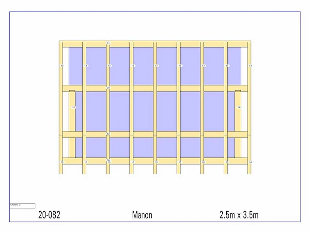Douglas kap-schuur/poolhouse 3,50 x 2,50 - afbeelding 11 van  13