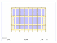 Douglas kap-schuur/poolhouse 3,50 x 2,50 - afbeelding 11 van  13