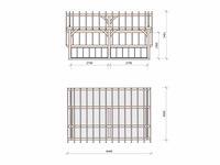 Douglas kap-schuur/poolhouse 4x6 - afbeelding 1 van  9