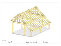 Douglas kap-schuur/poolhouse 4x6 - afbeelding 12 van  18