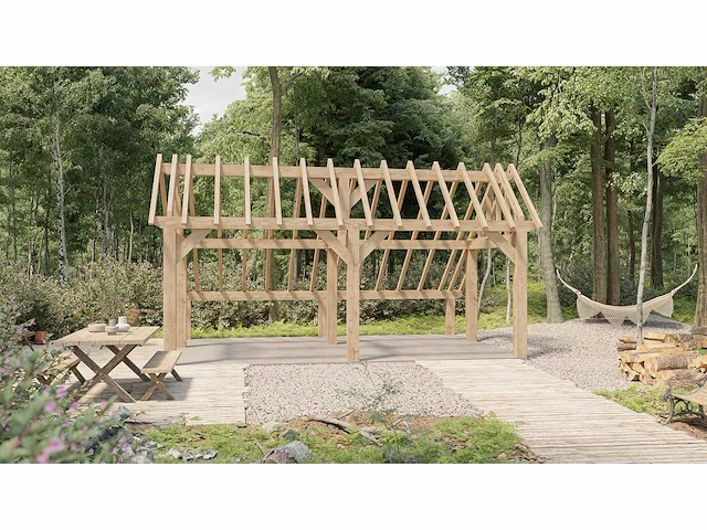 Douglas kap-schuur/poolhouse 4x6 - afbeelding 1 van  17