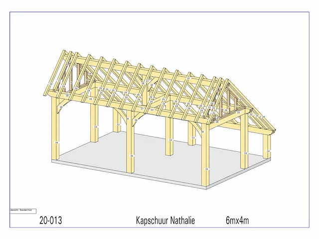 Douglas kap-schuur/poolhouse 4x6 - afbeelding 10 van  17