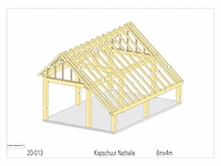 Douglas kap-schuur/poolhouse 4x6 - afbeelding 12 van  17
