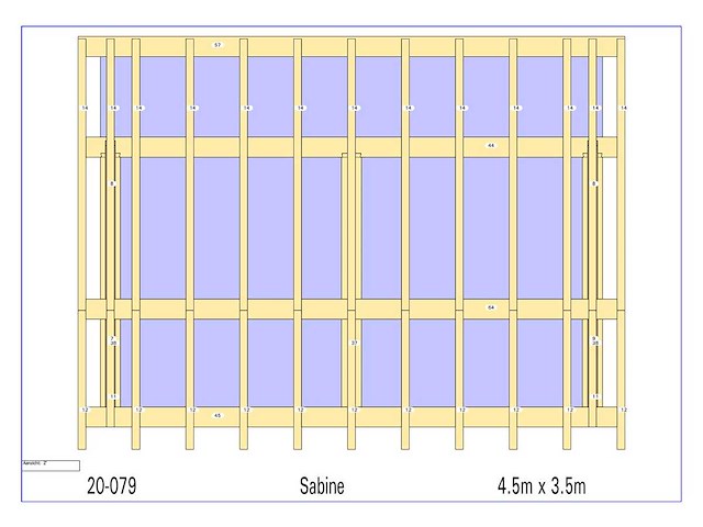 Douglas kapschuur/poolhouse 3,5 x 4,5 - afbeelding 4 van  6