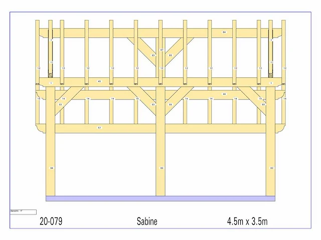 Douglas kapschuur/poolhouse 3,5 x 4,5 - afbeelding 12 van  15