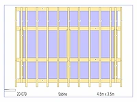 Douglas kapschuur/poolhouse 3,5 x 4,5 - afbeelding 11 van  14