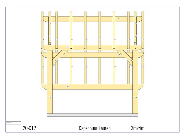 Douglas kapschuur/poolhouse 3x4 - afbeelding 9 van  12