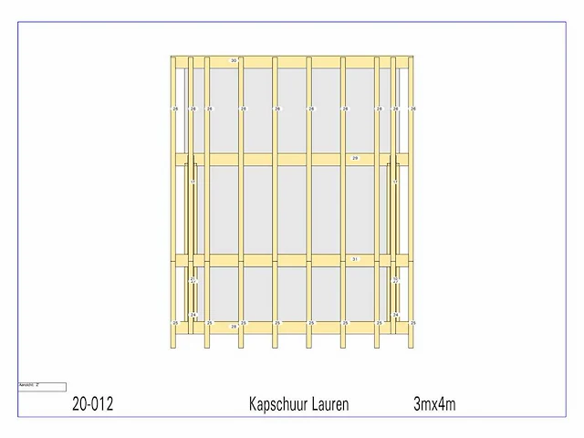 Douglas kapschuur/poolhouse 3x4 - afbeelding 5 van  12