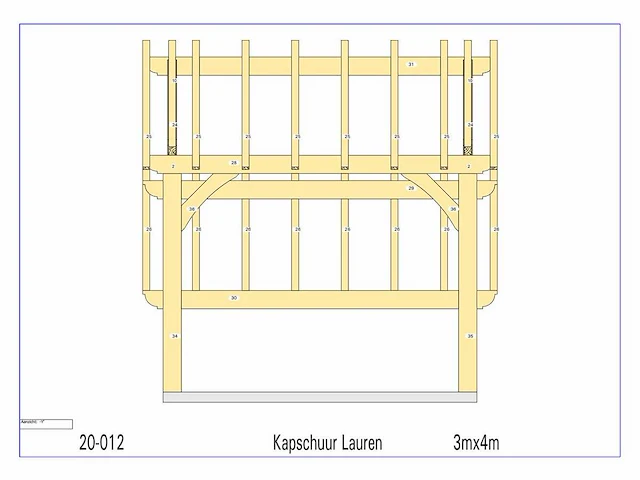 Douglas kapschuur/poolhouse 3x4 - afbeelding 9 van  12