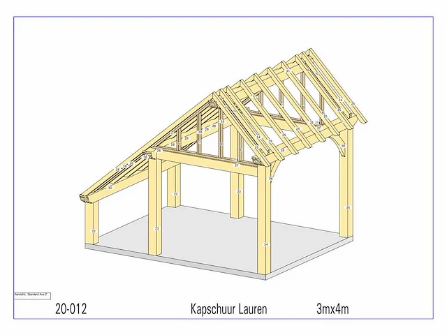 Douglas kapschuur/poolhouse 3x4 - afbeelding 5 van  12