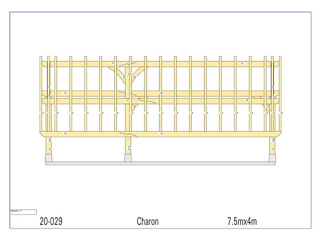Douglas kapschuur/poolhouse 4x7,50 - afbeelding 13 van  16