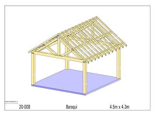 Douglas overkapping 4,3x4,5m - afbeelding 5 van  10