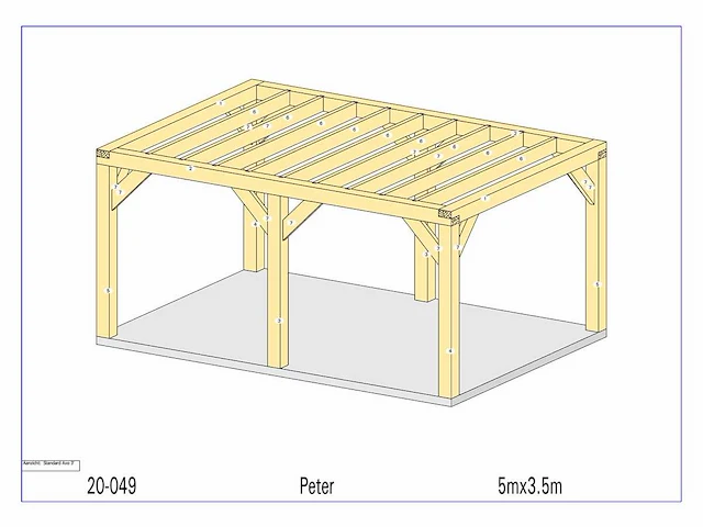 Douglas paviljoen 3,50x5 - afbeelding 9 van  15