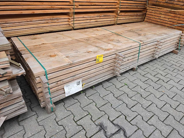 Douglas planken fijnbezaagd 3000x200x22mm (70x) - afbeelding 4 van  4