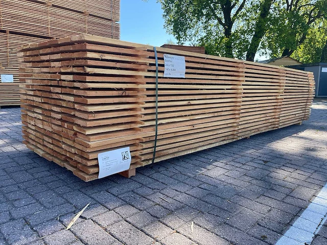 Douglas planken fijnbezaagd 5000x150x24mm (70x) - afbeelding 2 van  4