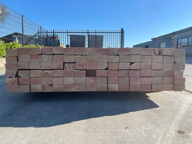 Douglas regels geschaafd 4000x70x45mm (96x) - afbeelding 3 van  3