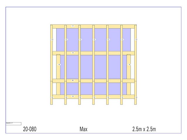Douglas terrasoverkapping 2,5 x 2,5 - afbeelding 1 van  16