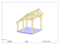 Douglas terrasoverkapping 2,5 x 2,5 - afbeelding 11 van  16