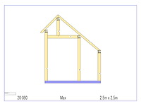 Douglas terrasoverkapping 2,5 x 2,5 - afbeelding 12 van  16