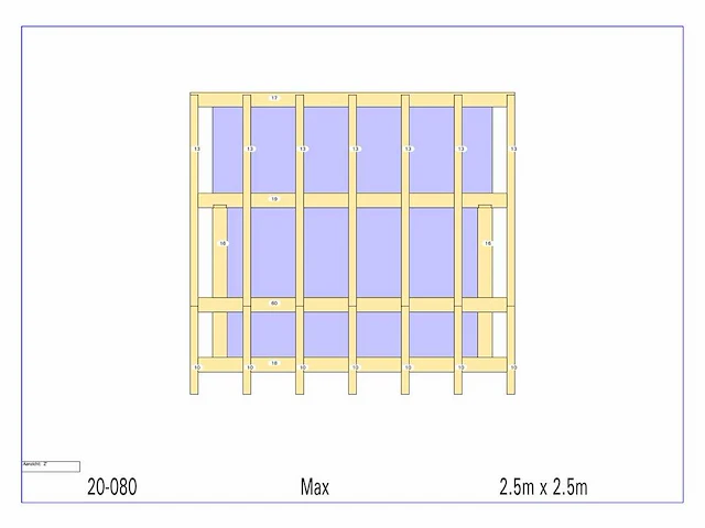 Douglas terrasoverkapping 2,50x2,50 - afbeelding 9 van  12