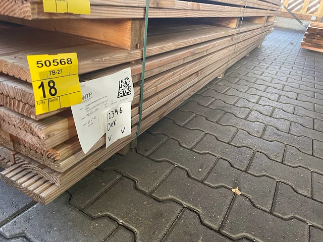 Douglas vlonderplanken 4000x140x25mm (70x) - afbeelding 2 van  3