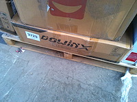 Dowinx stoffen gamingstoel met veerkussen - grijs - afbeelding 2 van  2