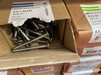Dozen hout schroeven deels inox - afbeelding 3 van  6