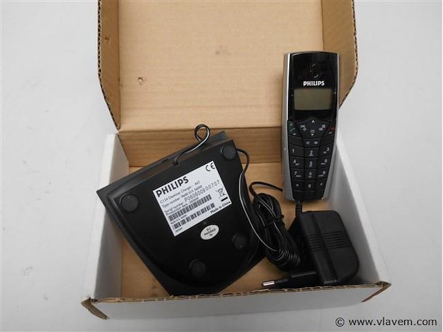Draadbare telefoon philips c124 dect incl laadstation - afbeelding 1 van  1