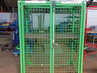 Draadkooi met 2 deuren op wielen l. 1,24 x h. 1,80 x b. 0,80 m - afbeelding 2 van  5