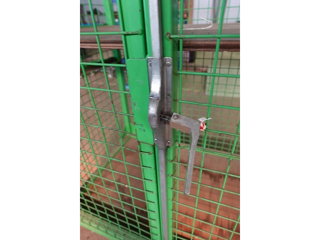 Draadkooi met 2 deuren op wielen l. 1,24 x h. 1,80 x b. 0,80 m - afbeelding 5 van  5