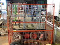 Draadkooi met diverse wielen - afbeelding 1 van  5