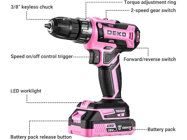 Draadloze boormachine - afbeelding 2 van  4