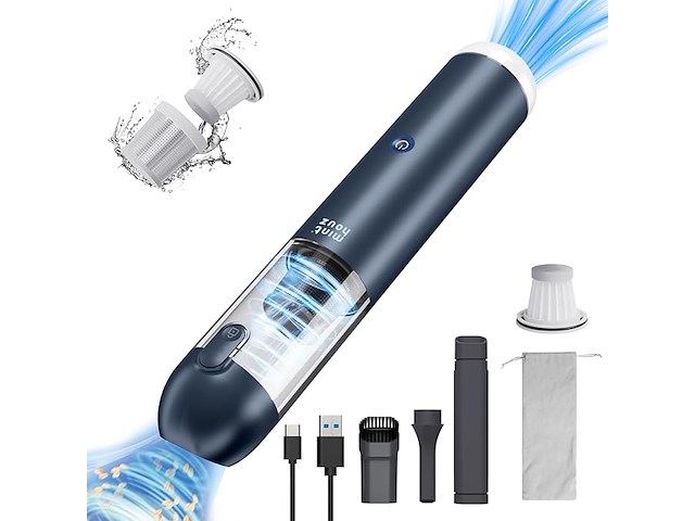 Draadloze handstofzuiger 3in1 blauw - afbeelding 1 van  8