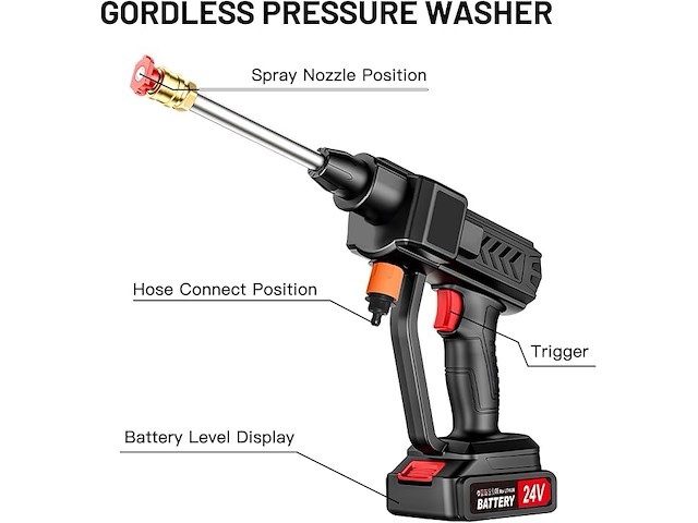 Draadloze hogedrukreiniger - afbeelding 2 van  3