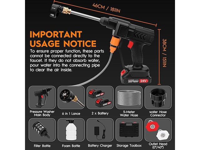 Draadloze hogedrukreiniger - afbeelding 2 van  3