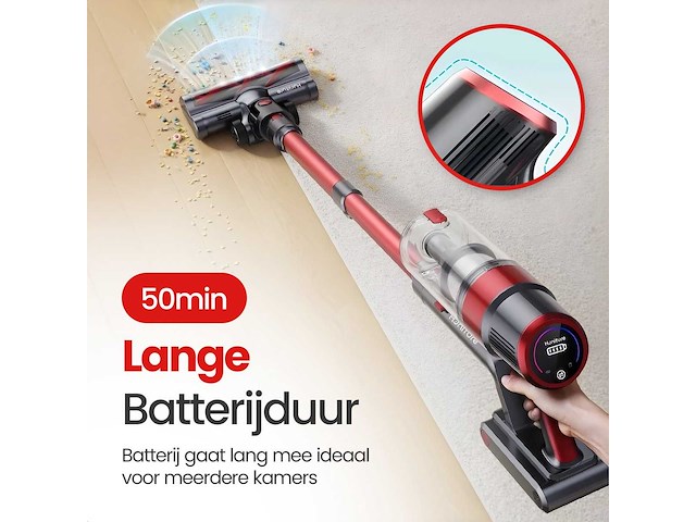 Draadloze steelstofzuiger – 2-in-1 – 120w - afbeelding 7 van  7