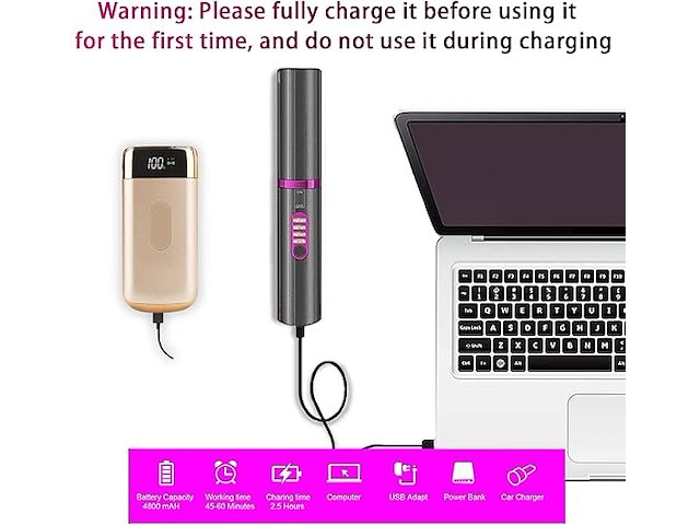 Draadloze stijltang - afbeelding 4 van  4