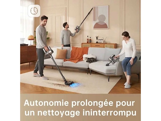 Draadloze stokstofzuiger dreame r20 - krachtige 190 aw - 90 minuten gebruiksduur - afbeelding 2 van  6