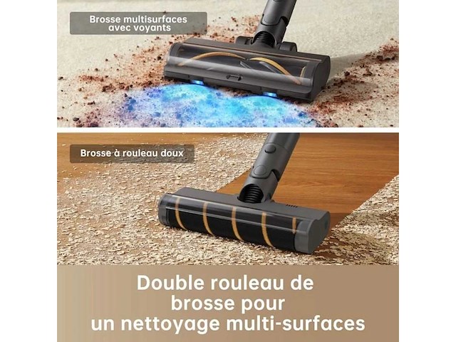 Draadloze stokstofzuiger dreame r20 - krachtige 190 aw - 90 minuten gebruiksduur - afbeelding 3 van  6