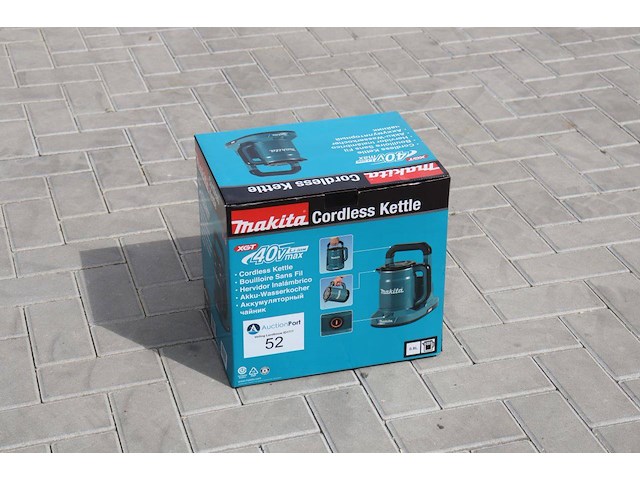 Draadloze waterkoker makita kt001gz xgt 40v 0.8l in doos nieuw - afbeelding 1 van  1