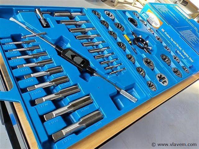 Draadtapset 45 delig metrisch - afbeelding 1 van  5