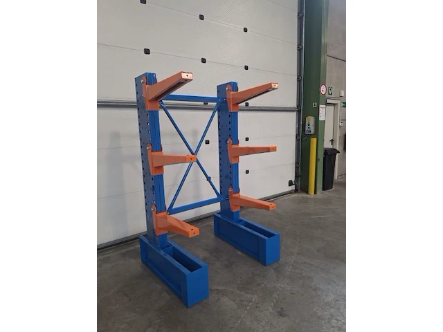 Draagarmstelling 2kolommen, 4 niveaus 600mm - afbeelding 2 van  2